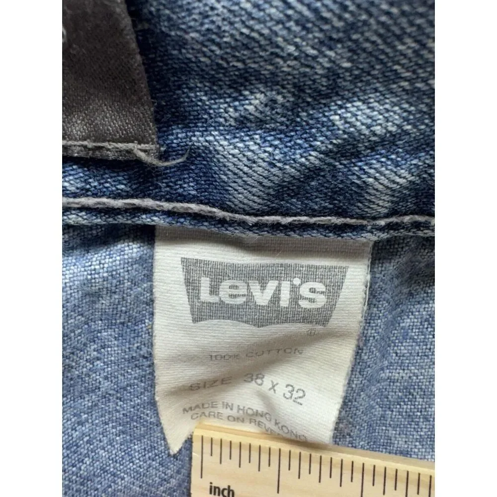 Levis Silver Tab Carpenter‎ Jeans Mens Size 38x32 Blue Denim 90's Vintage